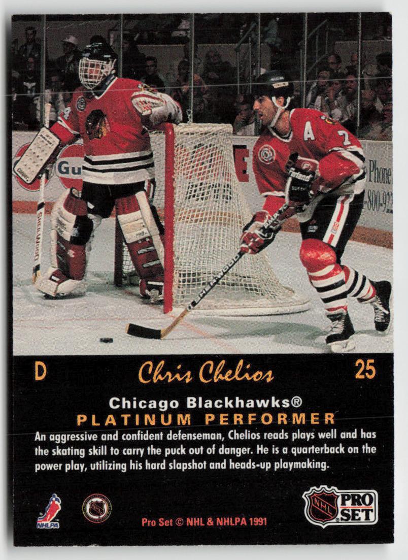 1991-92 Pro Set Platinum #25 Chris Chelios