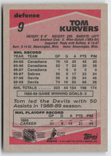 1989-90 Topps #9 Tom Kurvers