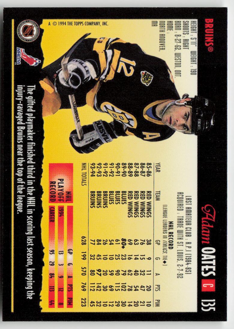 1994-95 Topps Premier #135 Adam Oates