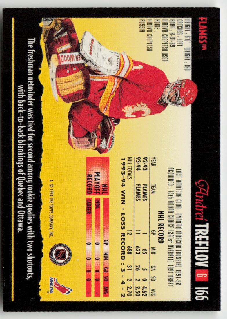 1994-95 Topps Premier #166 Andrei Trefilov