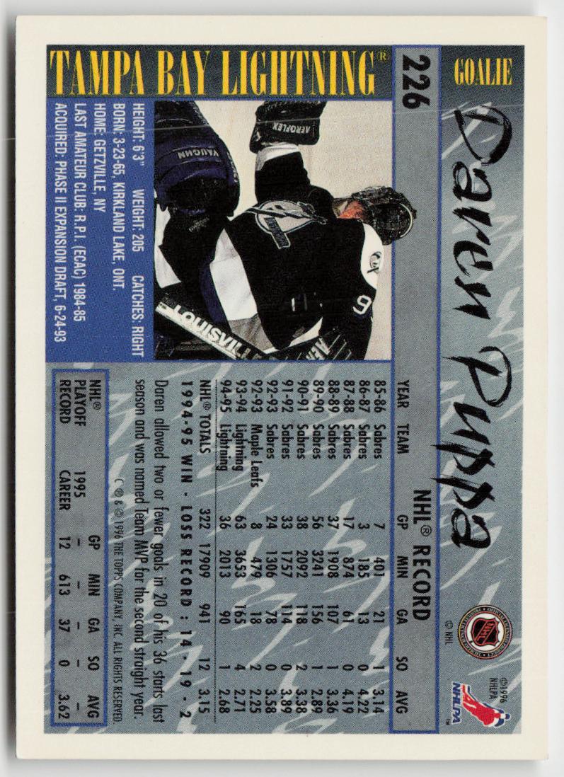 1995-96 Topps #226 Daren Puppa