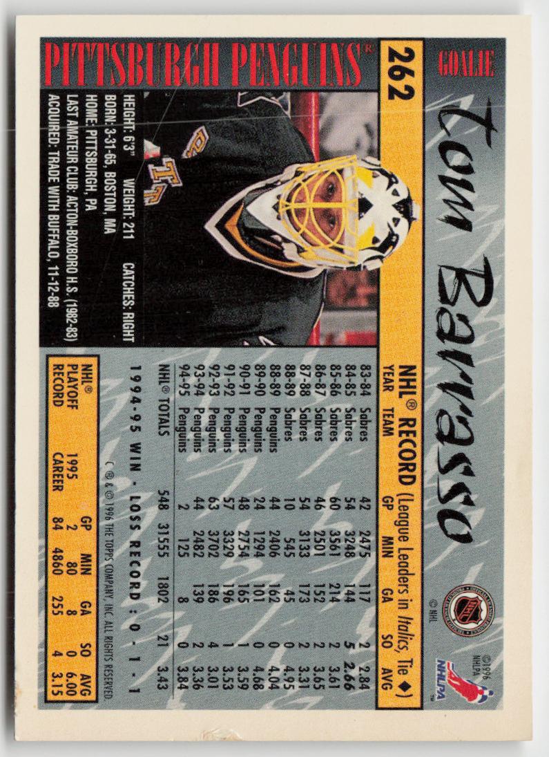 1995-96 Topps #262 Tom Barrasso