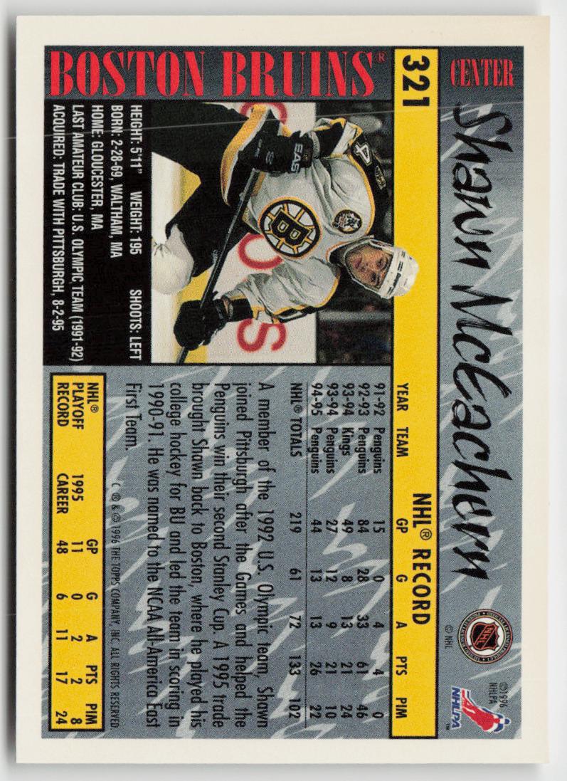 1995-96 Topps #321 Shawn McEachern