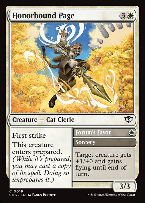 Honorbound Page (Foil)