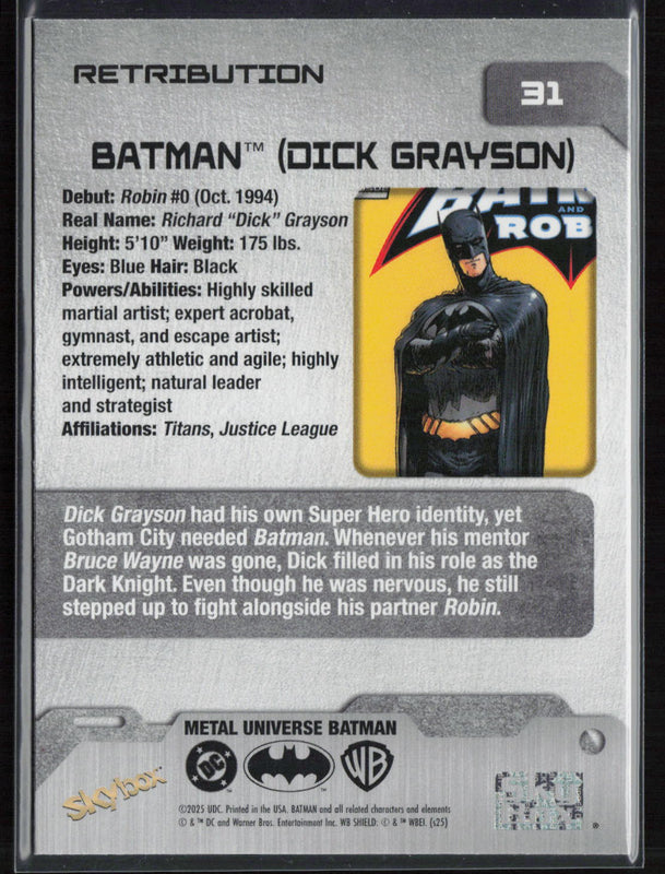 31 Batman (Dick Grayson) Retribution