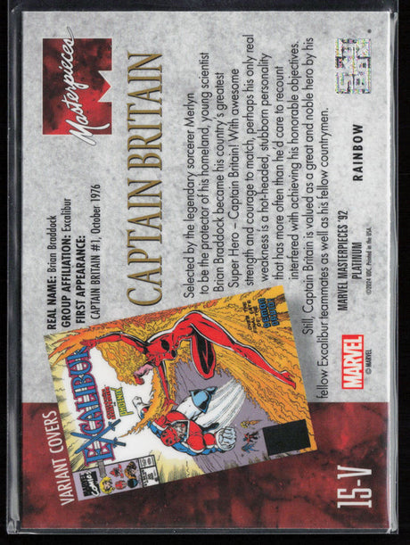 15-V Captain Britain Variant Cover Rainbow