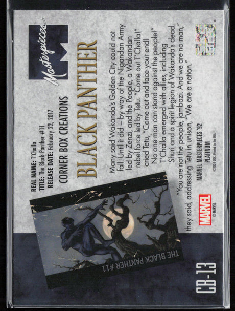 CB-13 Black Panther Corner Box