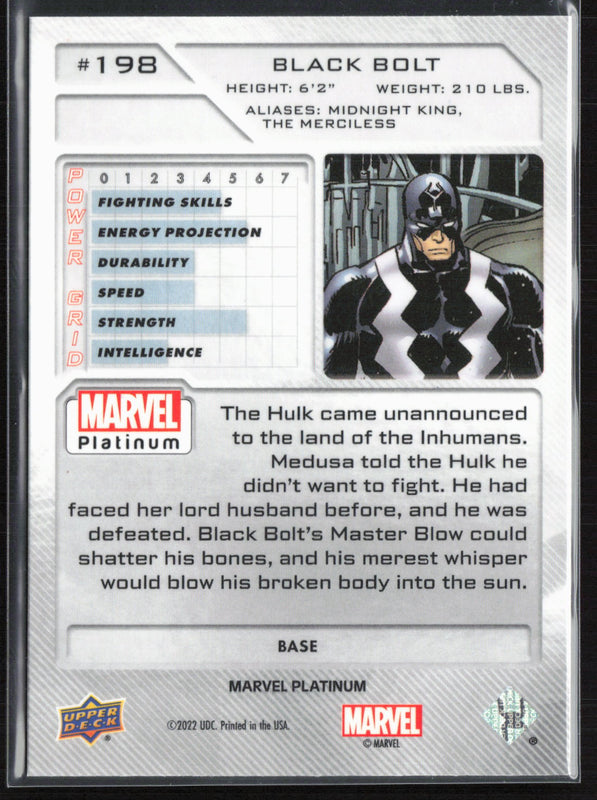 198 Black Bolt Base - High Series