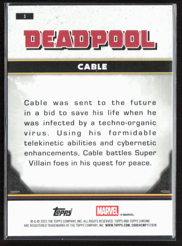 3 Cable - Base - Comic Accurate