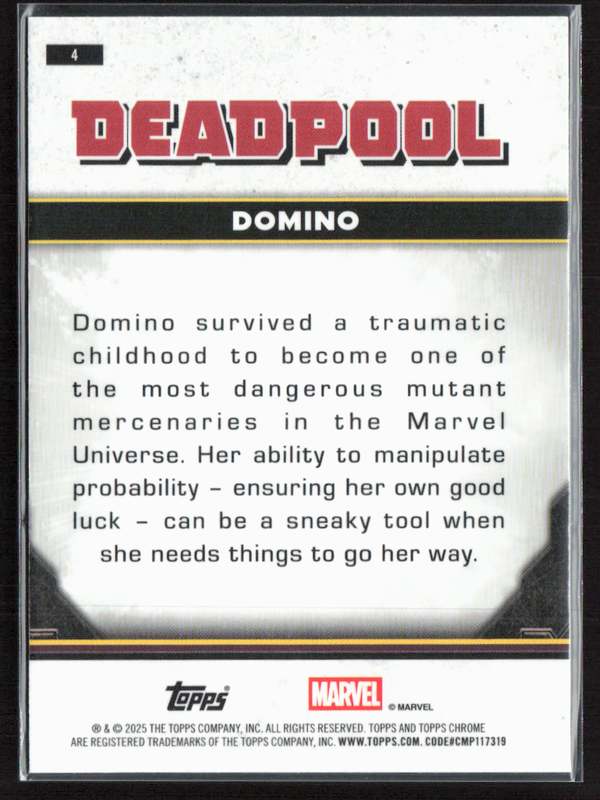 4 Domino - Base - Comic Accurate
