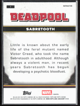 7 Sabretooth - Base - Comic Accurate Refractor