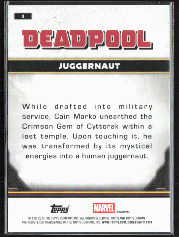 9 Juggernaut - Base - Comic Accurate