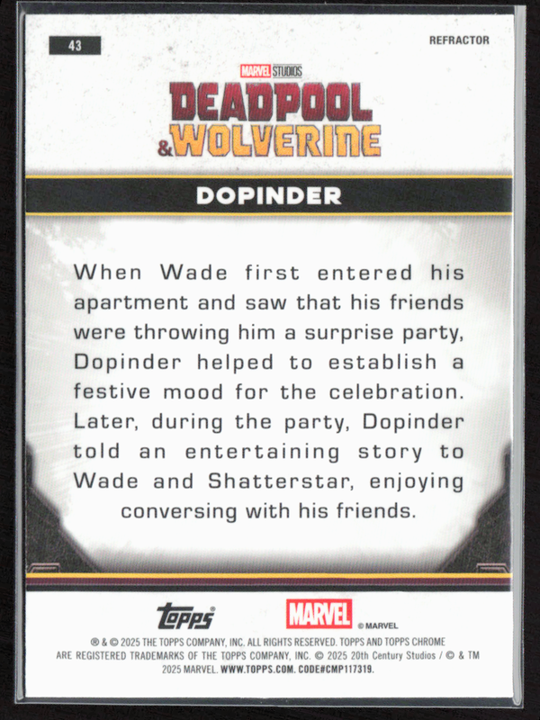 43 Dopinder - Base - Characters Refractor