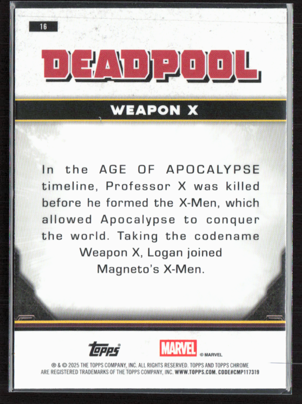 16 Weapon X - Base - Comic Accurate