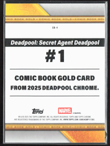 CB-4 Wade Wilson - Comic Book Gold Refractor