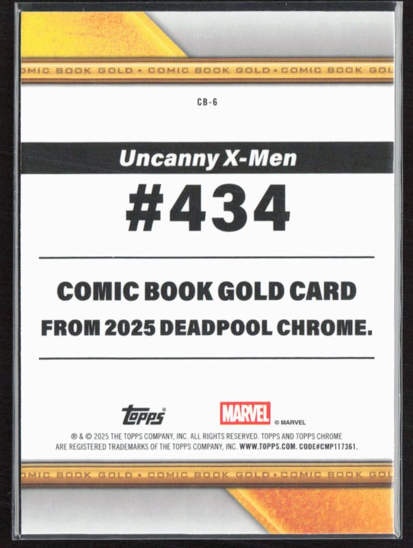 CB-6 Wolverine - Comic Book Gold Refractor