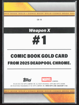 CB-10 Weapon X - Comic Book Gold Refractor