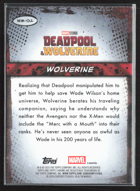WM-02 Wolverine - Well You Got Nothing To Say Mouth Refractor