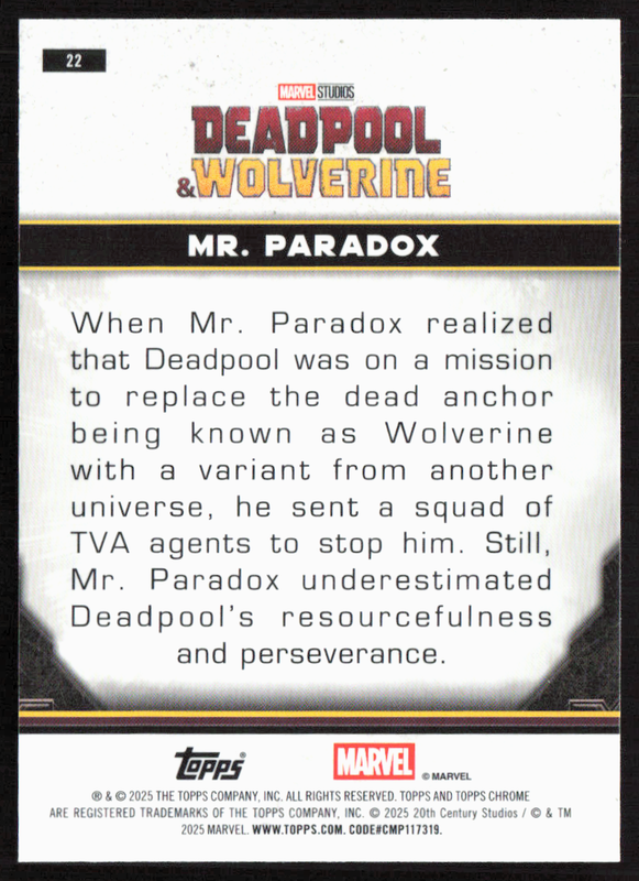 22 Mr. Paradox - Base - Characters