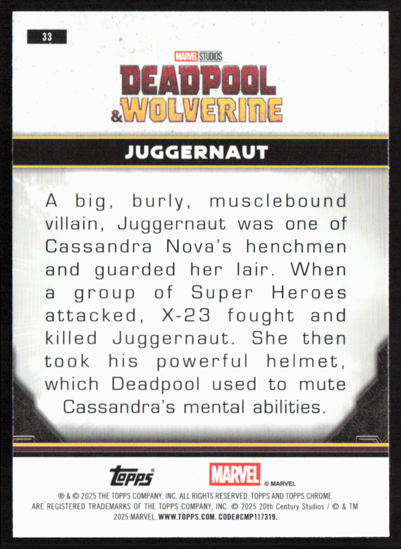 33 Juggernaut - Base - Characters