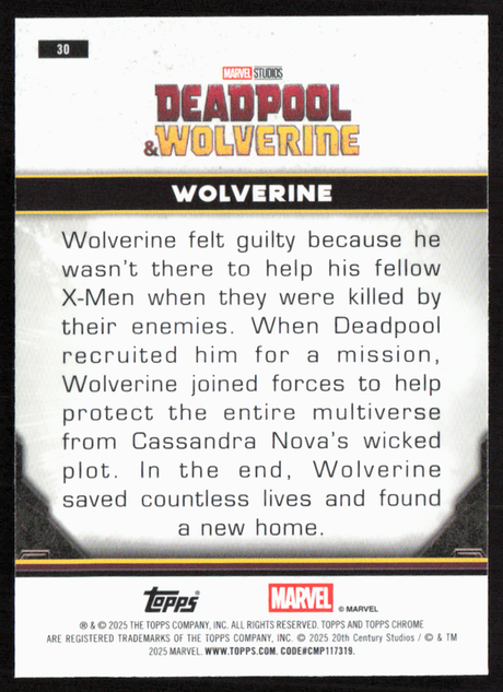 30 Wolverine - Base - Characters
