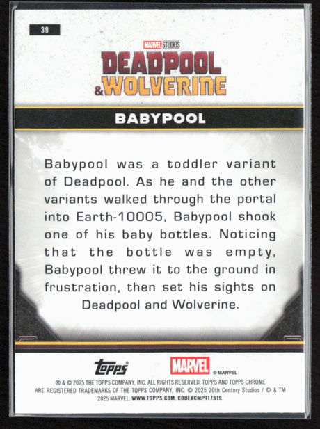 39 Babypool - Base - Characters Prism Refractor