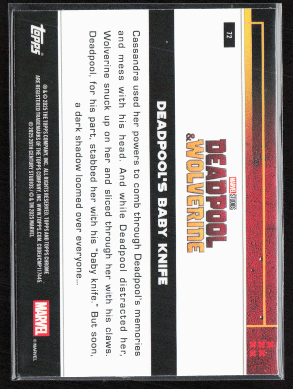 72 Deadpool's Baby Knife - Base - Multiverse And More Prism Refractor