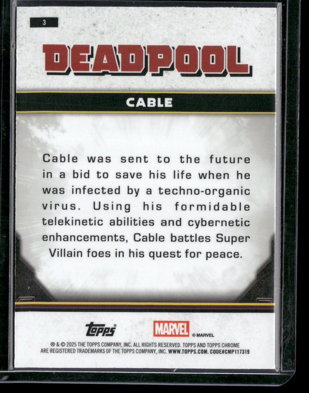 3 Cable - Base - Comic Accurate Purple Wave  239/250