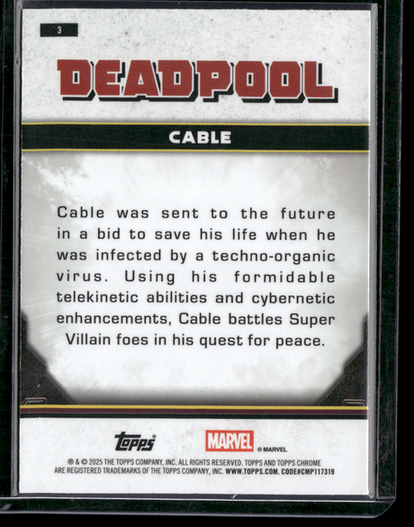 3 Cable - Base - Comic Accurate Purple Wave  239/250