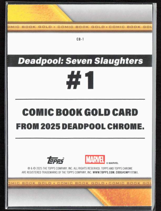 CB-1 Deadpool - Comic Book Gold Refractor