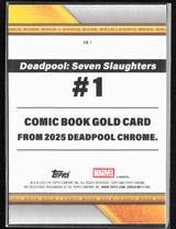 CB-1 Deadpool - Comic Book Gold Refractor