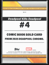CB-14 Evil Deadpool - Comic Book Gold Refractor