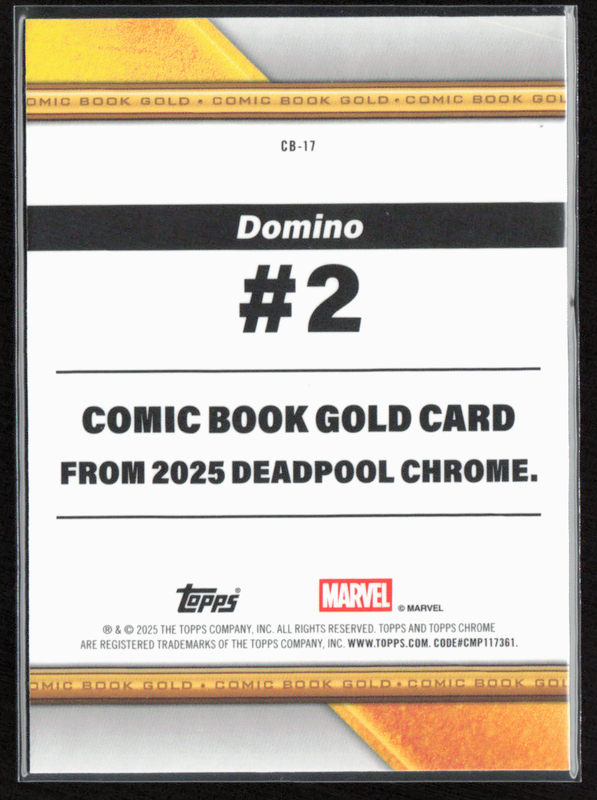 CB-17 Domino - Comic Book Gold Refractor