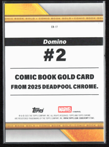CB-17 Domino - Comic Book Gold Refractor