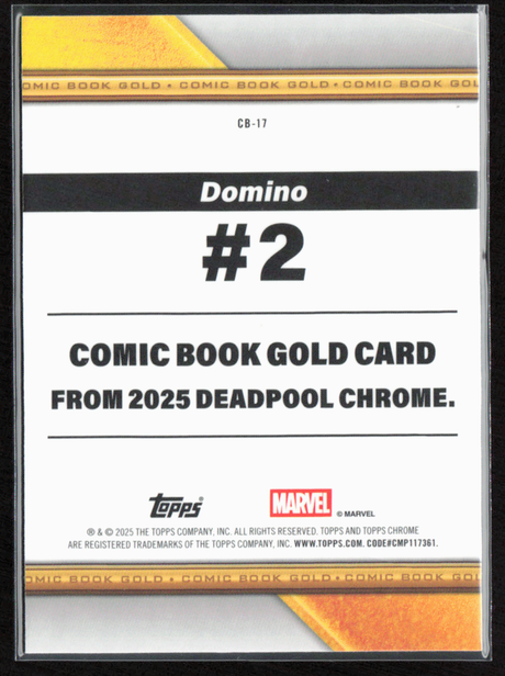 CB-17 Domino - Comic Book Gold Refractor