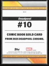 CB-23 King Deadpool - Comic Book Gold Refractor