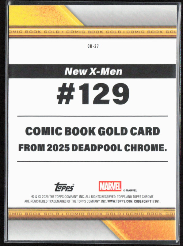 CB-27 Fantomex - Comic Book Gold Refractor
