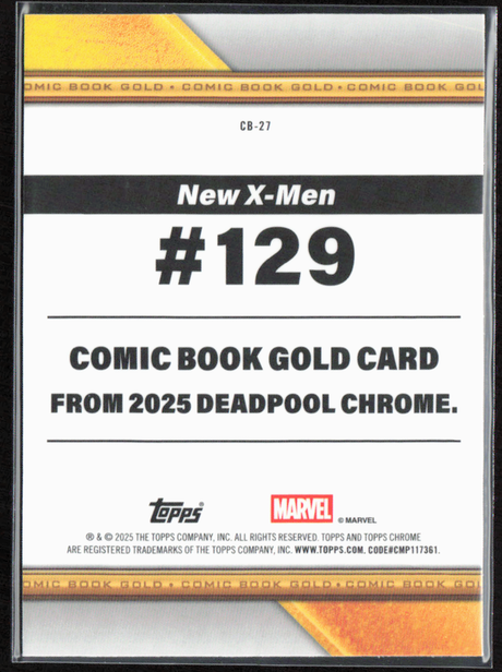 CB-27 Fantomex - Comic Book Gold Refractor