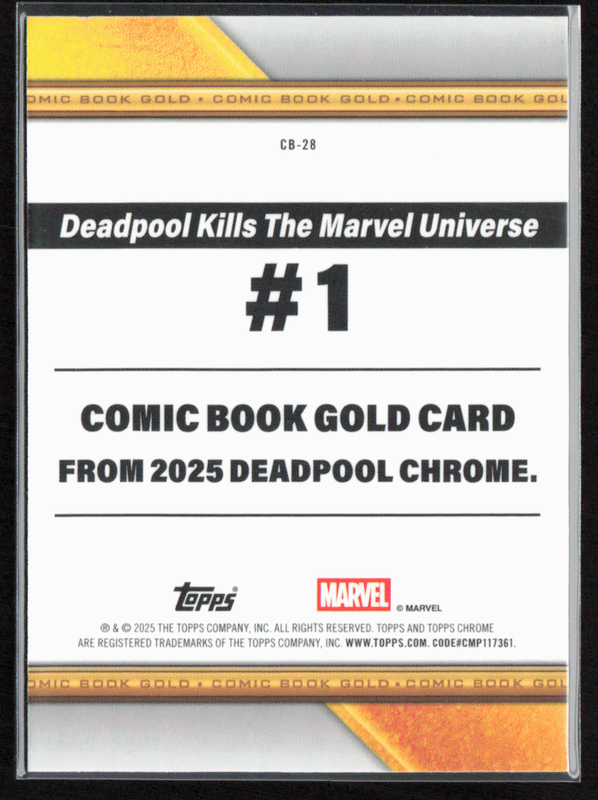 CB-28 Dreadpool - Comic Book Gold Refractor