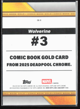 CB-8 Wolverine - Comic Book Gold Refractor