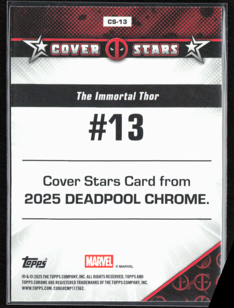 CS-13 The Immortal Thor #13 - Cover Stars Refractor