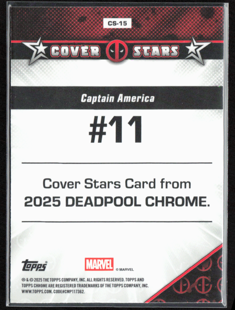CS-15 Captain America #11 - Cover Stars Refractor