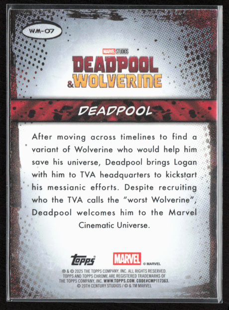 WM-07 Deadpool - Well You Got Nothing To Say Mouth Refractor