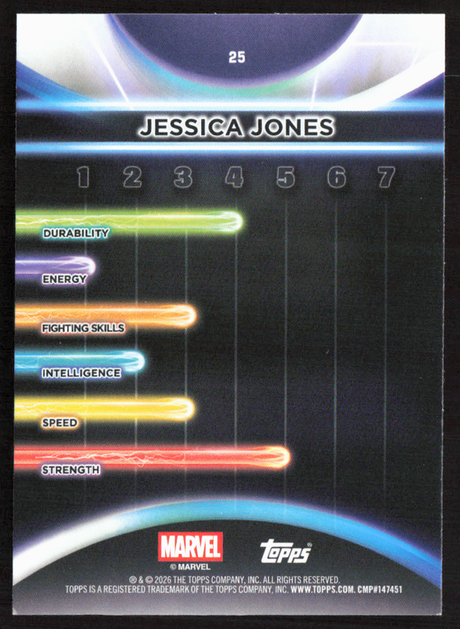 2026 Topps Neon Marvel - 25 Jessica Jones Sparkle