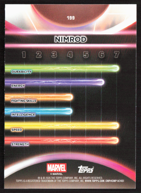 2026 Topps Neon Marvel - 199 Nimrod Sparkle