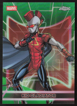 2026 Topps Neon Marvel - 83 Kid Gladiator Neon Green Refractor 78/99