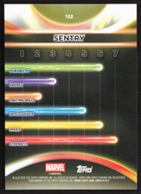 2026 Topps Neon Marvel - 122 Sentry Neon Purple Refractor 10/75