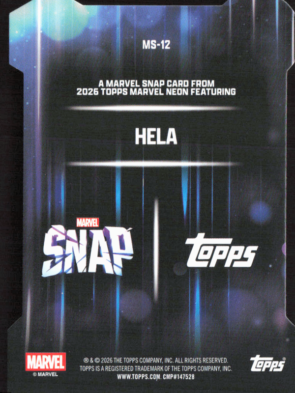 2026 Topps Neon Marvel - MS-12 Hela Marvel Snap