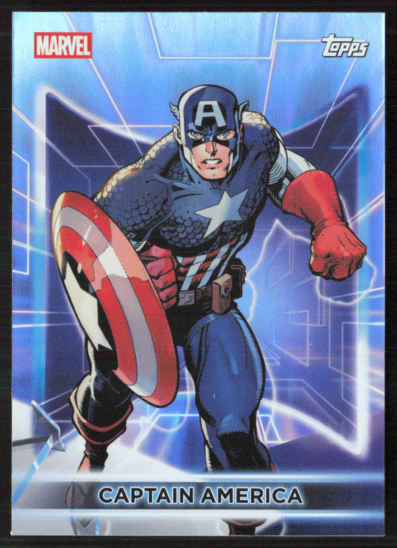 2026 Topps Neon Marvel - 3 Captain America Rainbow