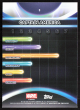 2026 Topps Neon Marvel - 3 Captain America Rainbow